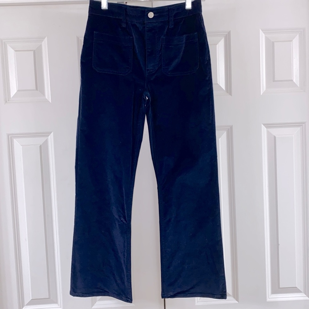 CREW BILLIE DEMI BOOT CROP. BLACK VELVET. SIZE 27. GREAT CONDITION.